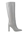 Aniye By Woman Boot Grey Size 11 Calfskin In Gray