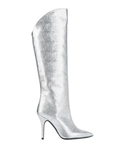 Aniye By Knee Boots In Silver