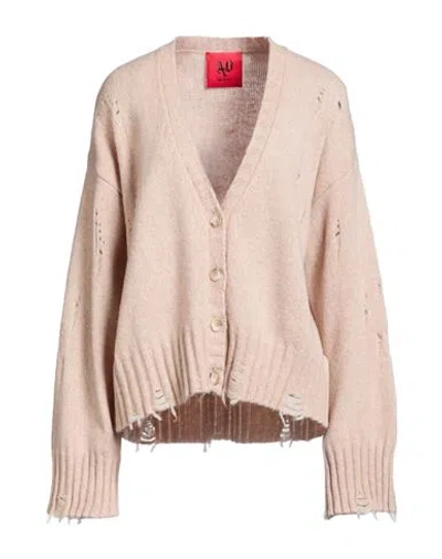 Aniye By Woman Cardigan Beige Size M Wool, Polyamide In Pink