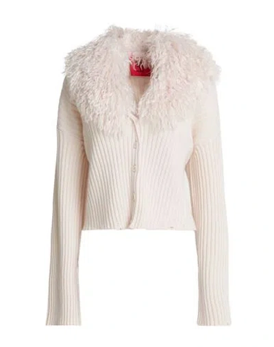 Aniye By Woman Cardigan Beige Size S Virgin Wool, Polyester In Neutral