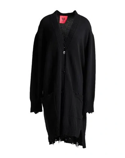 Aniye By Woman Cardigan Black Size L Virgin Wool