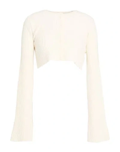 Aniye By Woman Cardigan Cream Size Xs Wool, Polyamide, Alpaca Wool, Elastane In White