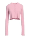 Aniye By Woman Cardigan Pink Size L Wool, Polyamide, Alpaca Wool, Elastane