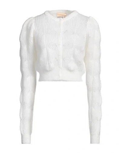 Aniye By Woman Cardigan White Size S Mohair Wool, Polyamide, Wool