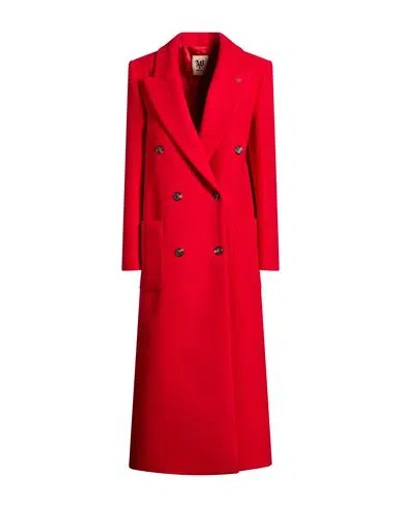 Aniye By Woman Coat Red Size L Polyester