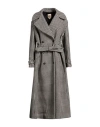 Aniye By Woman Coat White Size M Wool, Polyester, Elastane In Pattern