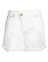 Aniye By Woman Denim Shorts White Size 29 Cotton In White