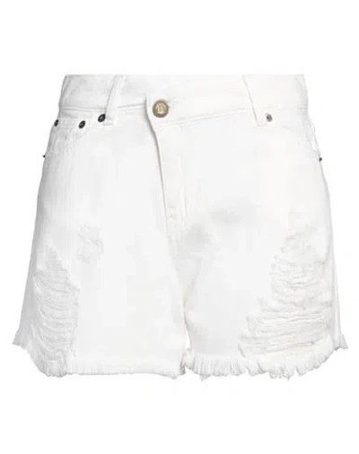 Aniye By Woman Denim Shorts White Size 29 Cotton
