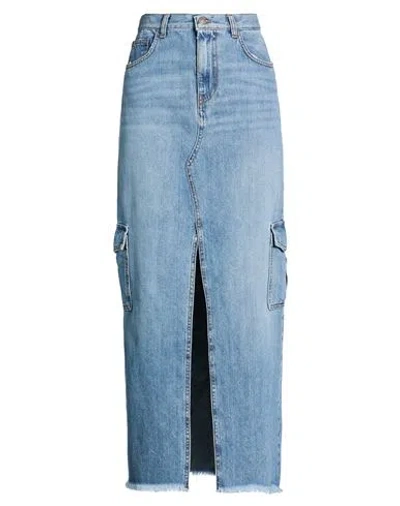 Aniye By Woman Denim Skirt Blue Size 28 Cotton