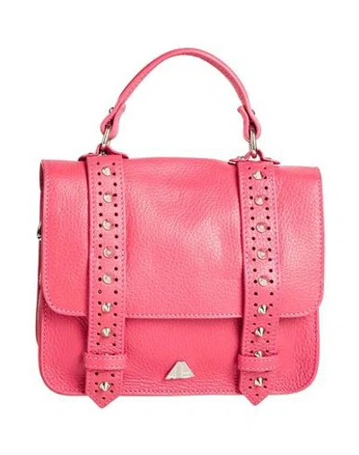 Aniye By Woman Handbag Magenta Size - Leather In Purple