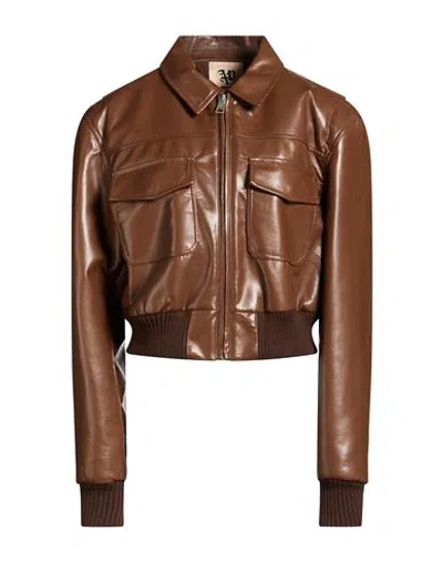 Aniye By Woman Jacket Brown Size Xs Polyester