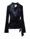 Aniye By Woman Jacket Navy Blue Size 4 Polyester