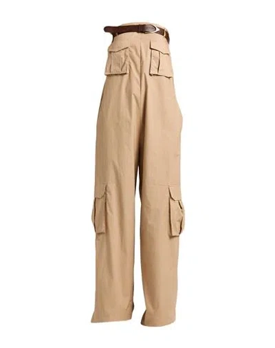 Aniye By Woman Jumpsuit Beige Size 4 Cotton, Elastane In Nude