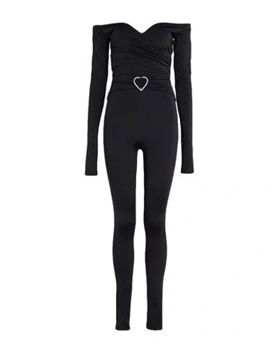 Aniye By Woman Jumpsuit Black Size 8 Polyester, Elastane