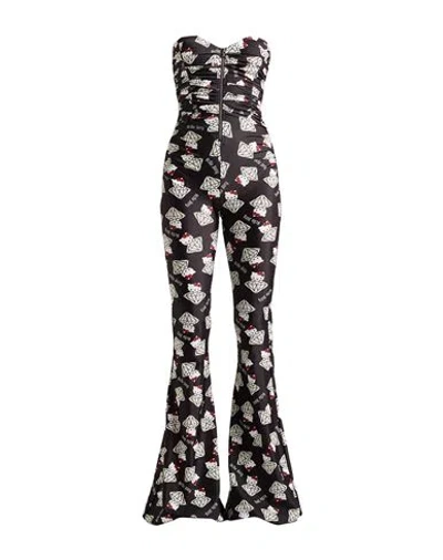 Aniye By Woman Jumpsuit Black Size 8 Polyester, Elastane