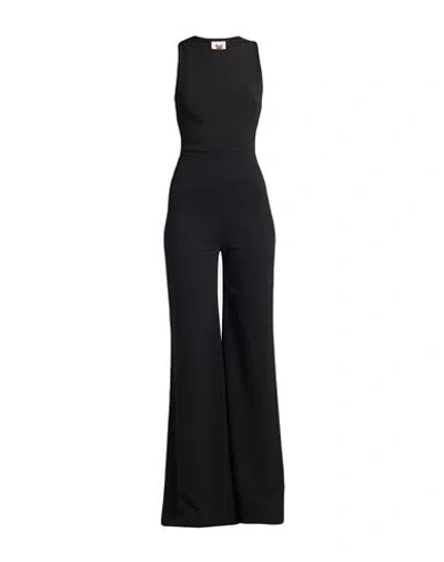 Aniye By Woman Jumpsuit Black Size S Polyester, Elastane In Pattern