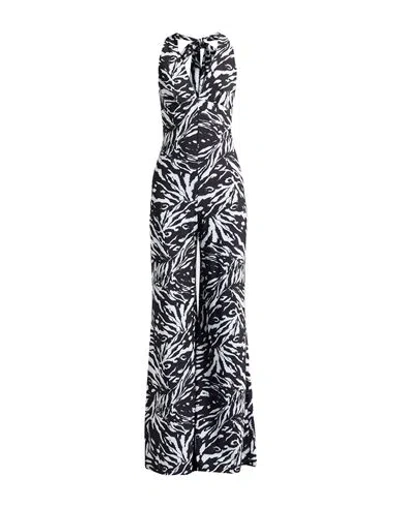 Aniye By Woman Jumpsuit Black Size Xs Polyester, Elastane In Multi
