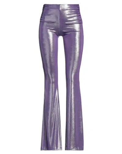 Aniye By Woman Leggings Purple Size 4 Polyester, Elastane