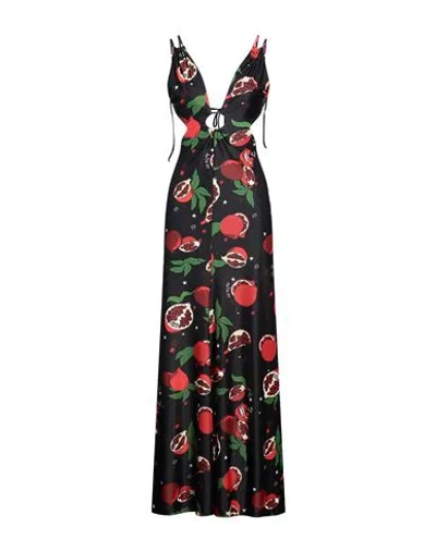 Aniye By Woman Maxi Dress Black Size 8 Polyester, Elastane