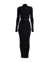 Aniye By Woman Maxi Dress Black Size M Polyamide, Acrylic, Wool, Polyester, Elastane