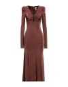 Aniye By Woman Maxi Dress Brown Size 10 Polyester, Elastane In Brown