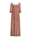 Aniye By Woman Long Dress Brown Size 10 Viscose In Brown