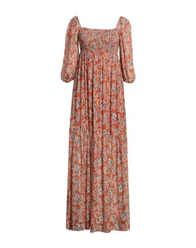 Aniye By Woman Long Dress Brown Size 10 Viscose