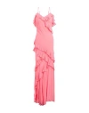 Aniye By Woman Maxi Dress Coral Size 8 Viscose In Red