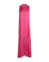 Aniye By Woman Maxi Dress Fuchsia Size 8 Polyester, Elastane In Pink
