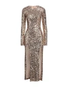 Aniye By Woman Maxi Dress Beige Size 8 Polyester, Elastane In Gold