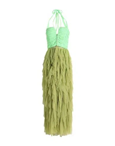 Aniye By Woman Maxi Dress Green Size 6 Synthetic Fibers In Green