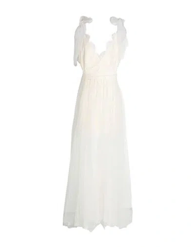 Aniye By Woman Maxi Dress Ivory Size M Polyamide, Cotton In White | ModeSens