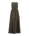 Aniye By Woman Maxi Dress Military Green Size 6 Cotton, Elastic Fibres