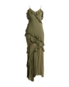 Aniye By Woman Maxi Dress Military Green Size 6 Viscose