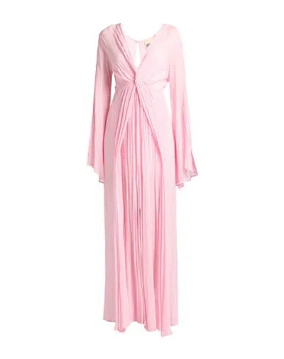 Aniye By Woman Maxi Dress Pink Size 6 Viscose In Pink