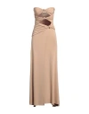 Aniye By Woman Maxi Dress Sand Size 2 Polyester, Elastane In Beige