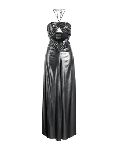 Aniye By Woman Long Dress Silver Size 6 Polyester