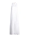 Aniye By Woman Maxi Dress White Size 6 Polyester, Elastane