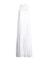Aniye By Woman Maxi Dress White Size 4 Polyester, Elastane
