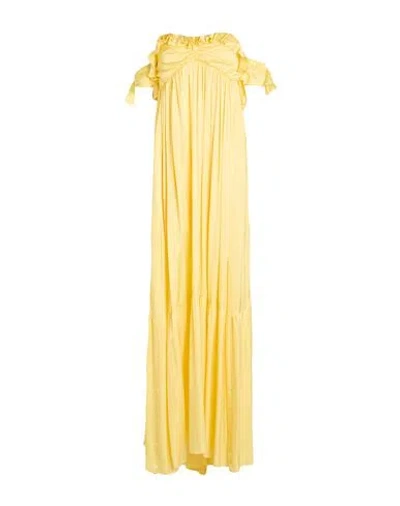 Aniye By Woman Maxi Dress Yellow Size 6 Viscose