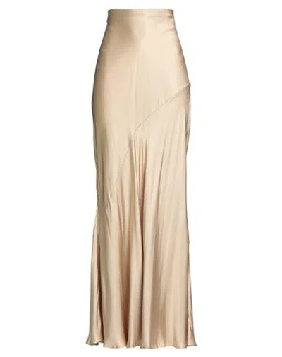 Aniye By Woman Maxi Skirt Beige Size 8 Viscose In Nude