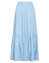 Aniye By Woman Maxi Skirt Light Blue Size 8 Cotton