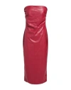 Aniye By Woman Midi Dress Brick Size M Polyester