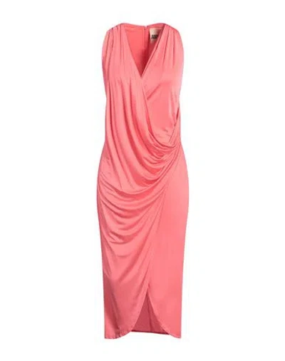 ANIYE BY ANIYE BY WOMAN MIDI DRESS CORAL SIZE 6 VISCOSE