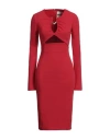 Aniye By Woman Midi Dress Red Size 4 Polyester, Elastane In Red