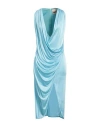 Aniye By Woman Midi Dress Sky Blue Size 4 Viscose