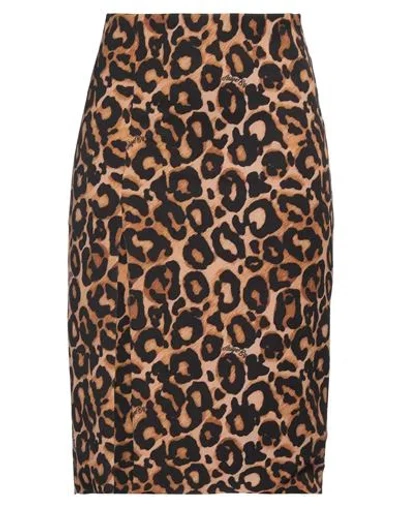 Aniye By Woman Midi Skirt Camel Size 4 Polyester, Elastane In Beige