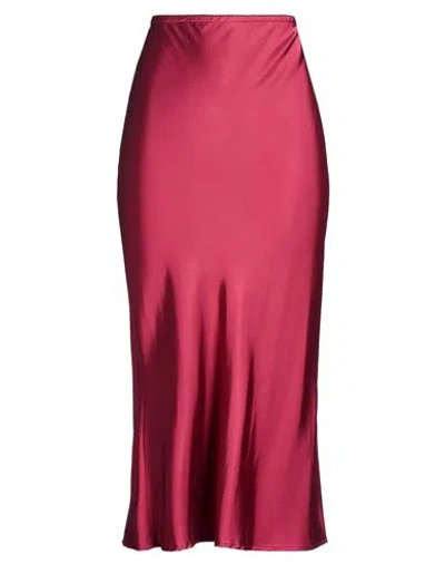 Aniye By Woman Midi Skirt Garnet Size S Viscose, Elastane In Red
