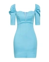 Aniye By Woman Mini Dress Azure Size 6 Polyester, Elastane In Blue