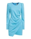 Aniye By Woman Mini Dress Azure Size 4 Polyester, Elastane In Blue
